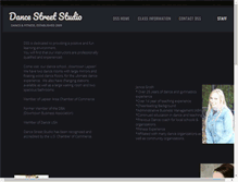 Tablet Screenshot of dancestreetstudio.com